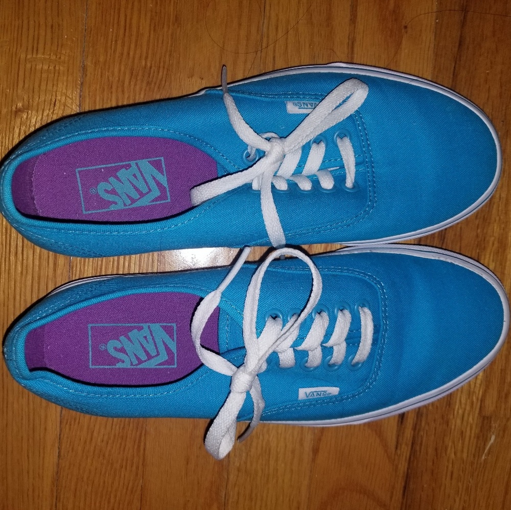 Blue Vans (WORN ONCE)